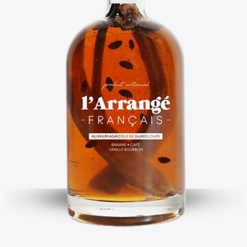 Banane Vanille Bourbon Café - L'Arrangé Français - Etiquette