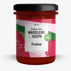 Confiture de Fraise Bio - Magdeleine & Joseph - Etiquette