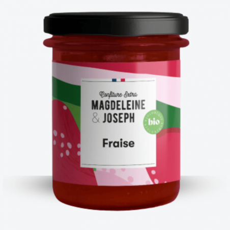 Confiture de Fraise Bio - Magdeleine & Joseph - Etiquette