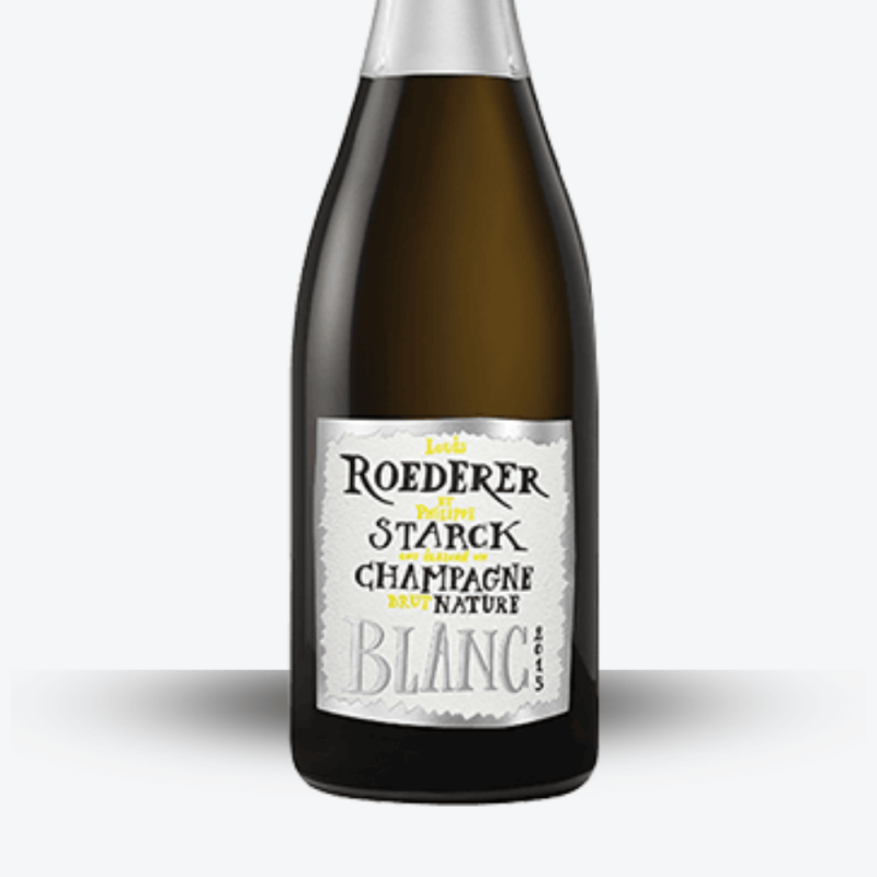 Champagne Louis Roederer Brut Nature by Philippe Starck 2015 - Etiquette
