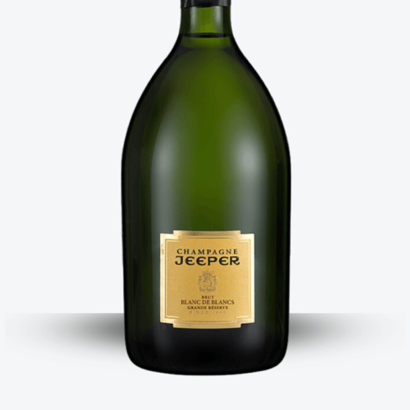 Magnum Champagne Jeeper Grande Réserve Blanc de Blancs - Etiquette