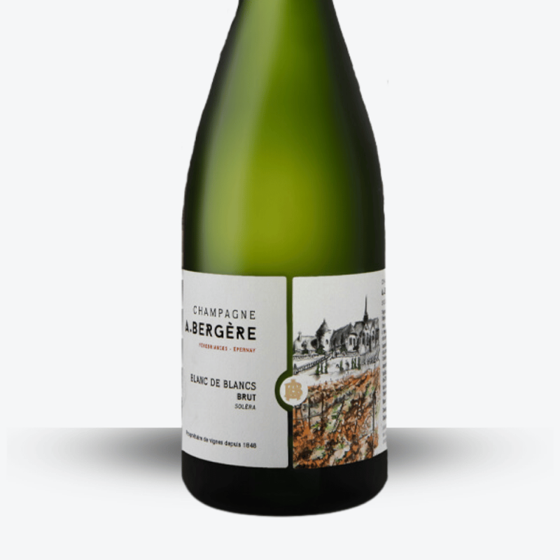 Champagne A.Bergère Solera Blanc de Blancs - Etiquette