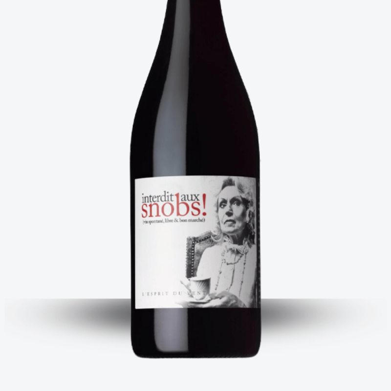 Interdit aux Snobs L'Esprit du Vent 2022 - Etiquette