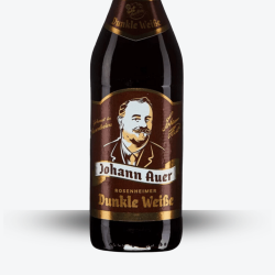 Bière Brune Johann Auer Dunkel Weisse - Etiquette