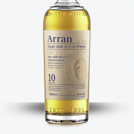 Whisky Arran 10 ans - Etiquette