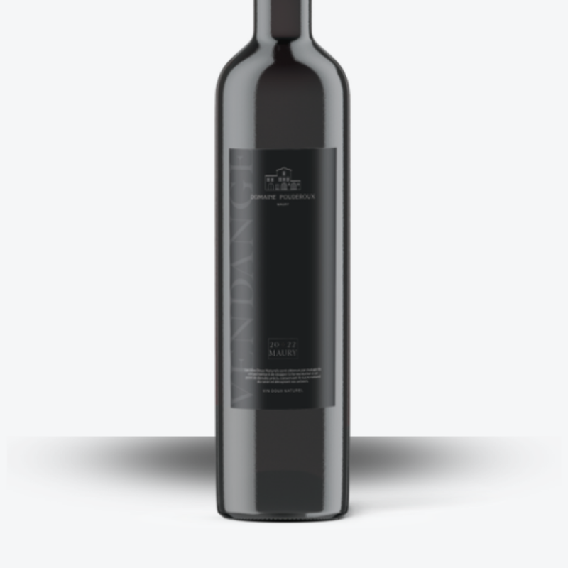 Maury Vendanges 2023 - Domaine Pouderoux - étiquette