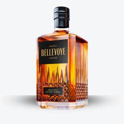 Whisky Bellevoye Noir - Triple Malt Édition Tourbée - Etiquette