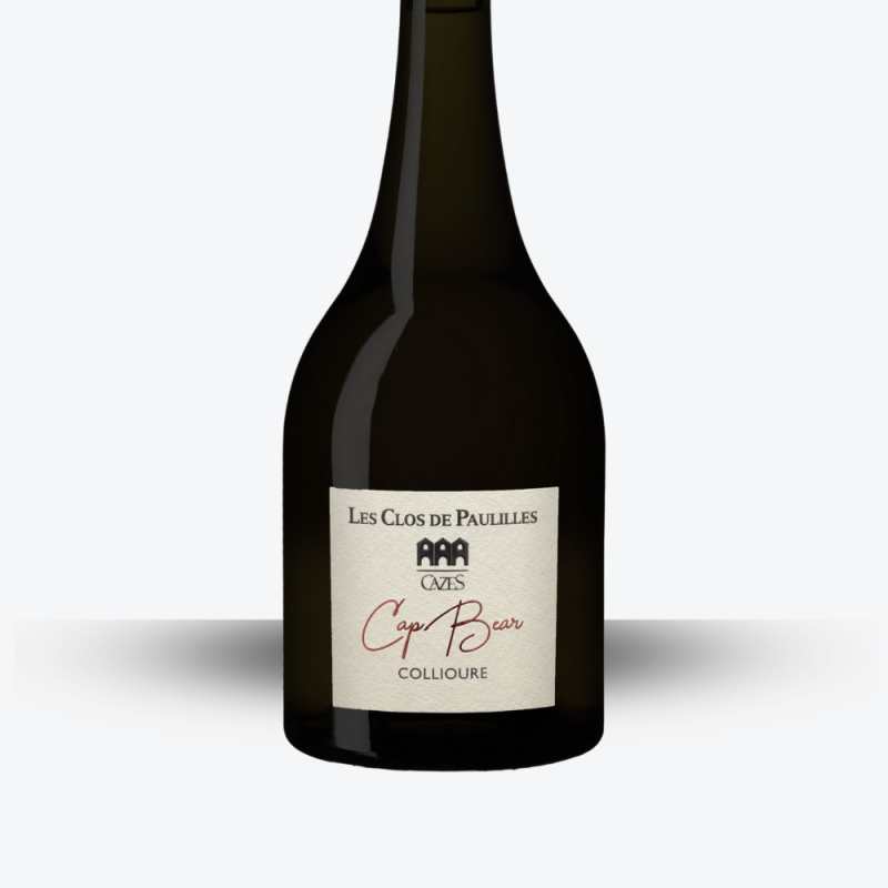 Cap Bear Rouge 2021 - Les Clos de Paulilles - étiquette