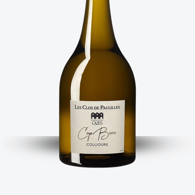 Cap Bear Blanc 2023 - Les Clos de Paulilles - étiquette