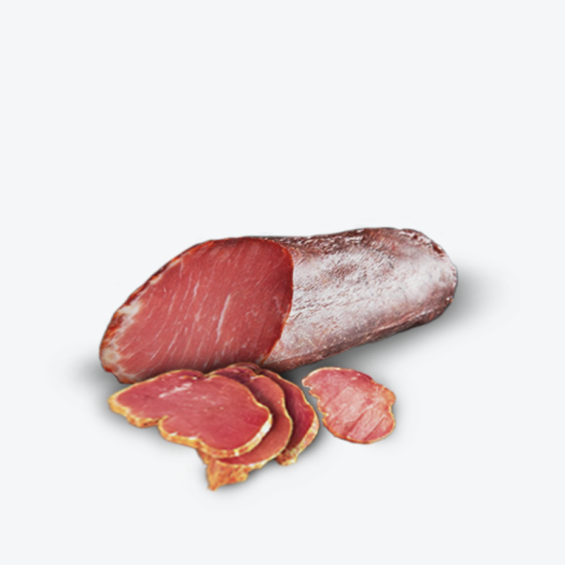 Lomo de Porc au piment d'Espelette 100g - Domaine Abotia - Etiquette