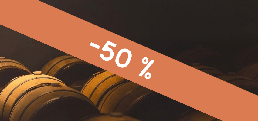Tout à -50 % & livraison offerte